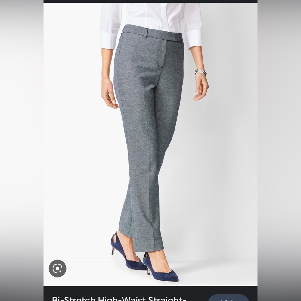 Talbots high waist straight pant